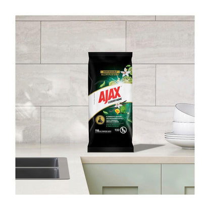 Ajax Wipes Bergamot & Vanilla Bean Luxury Home Multipurpose - 110 pack