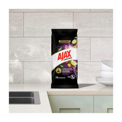 Ajax Wipes Lime & Sandalwood Luxury Home Multipurpose - 110 pack