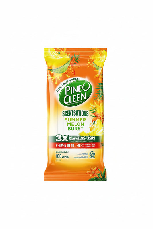 Pine O Cleen Scentsations Disinfectant Wipes Melon Burst - 100 Pack