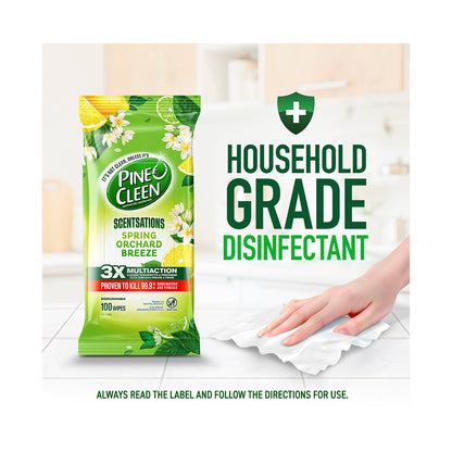 Pine O een Scentsations Spring Orchard Breeze Wipes - 100 Pack