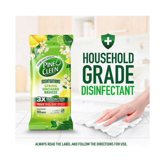 Pine O een Scentsations Spring Orchard Breeze Wipes - 100 Pack