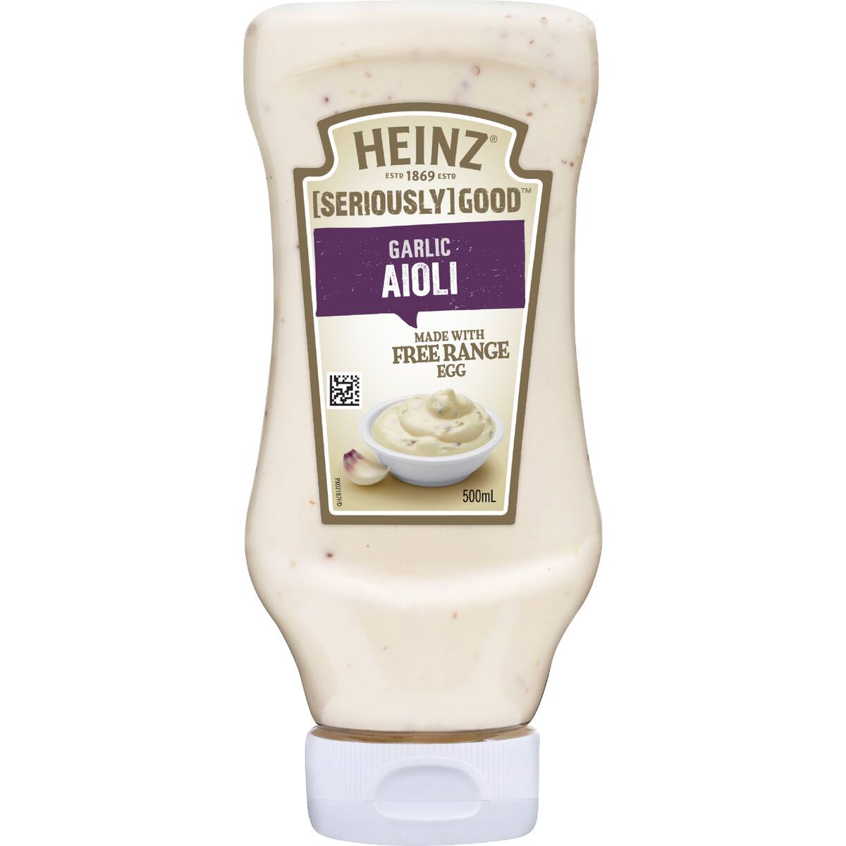 Heinz Seriously Good Mayo Garlic Aioli Flavoured Mayonnaise 500ml