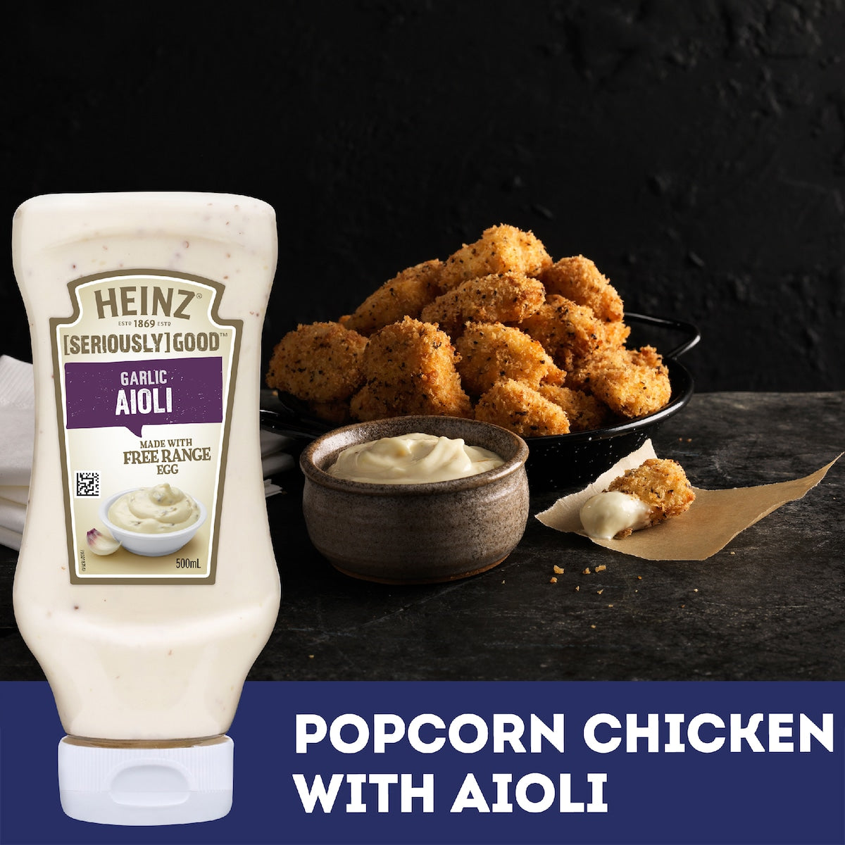 Heinz Seriously Good Mayo Garlic Aioli Flavoured Mayonnaise 500ml