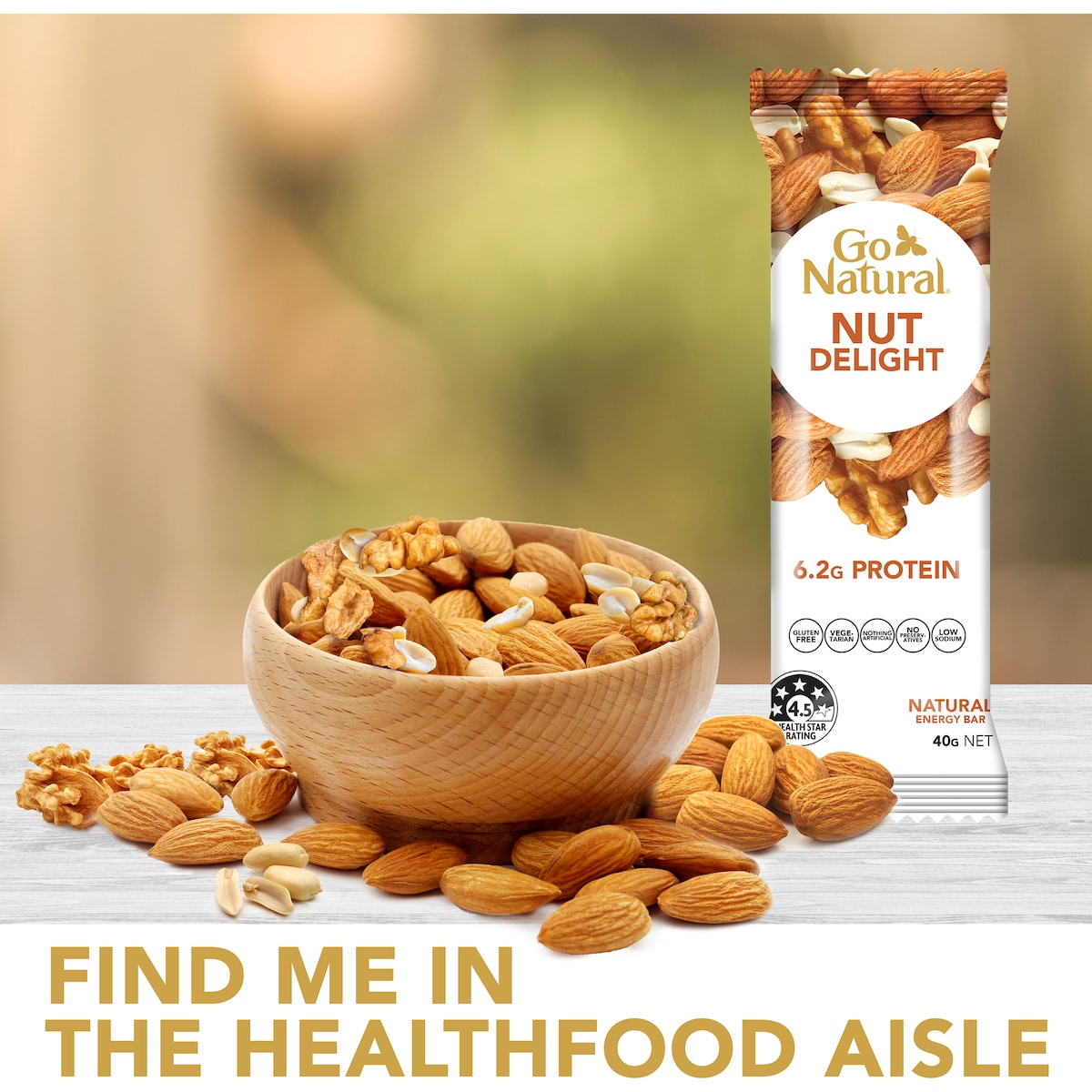 Go Natural Bars Nut Delight 40g