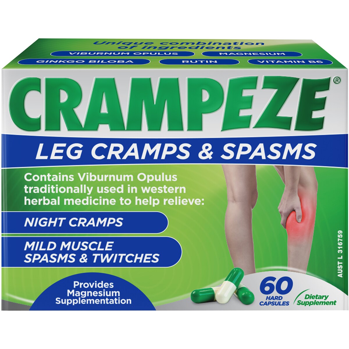 Crampeze Night Cramps Capsules 60 pack