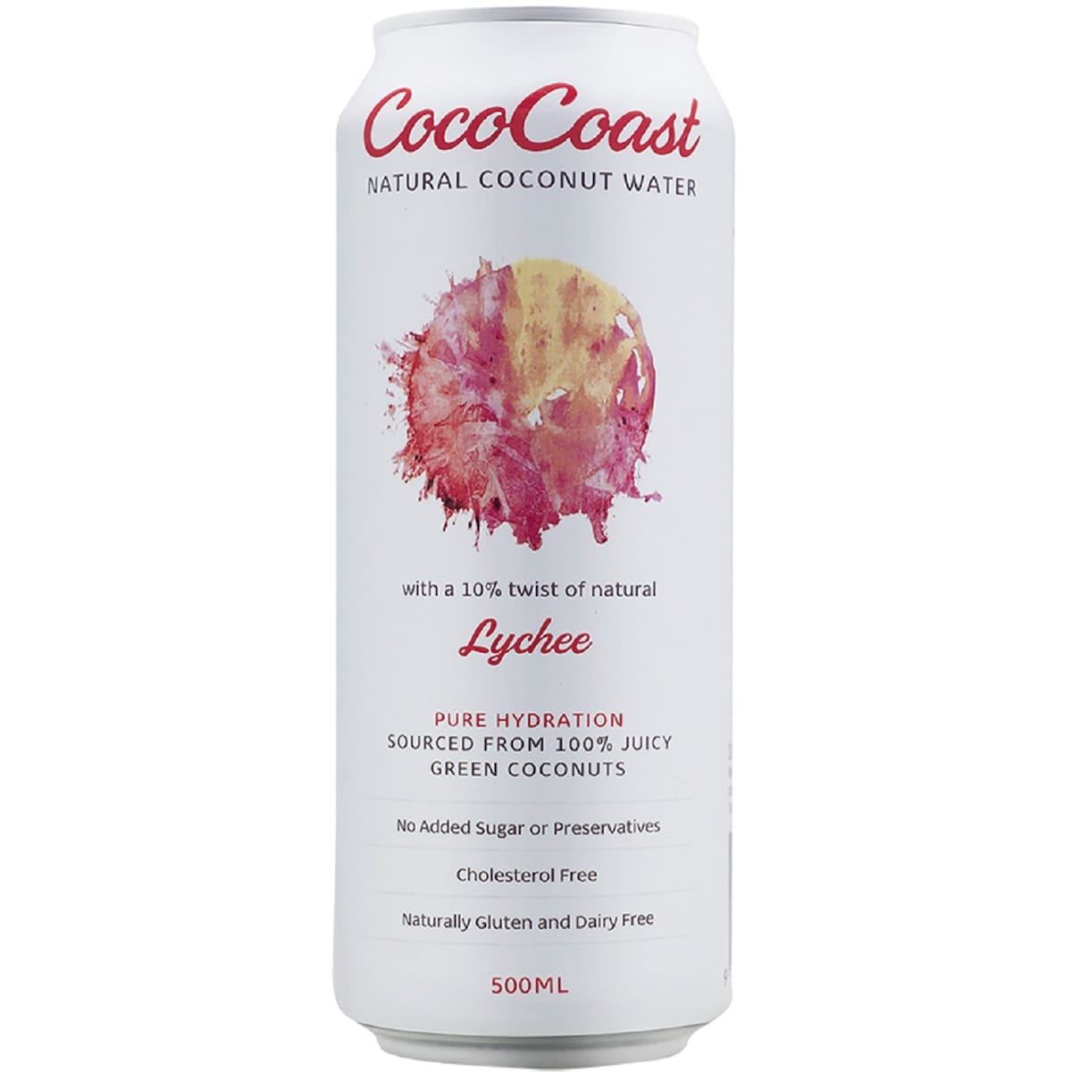 Cococoast Natural Coconut Water Lychee 500mL