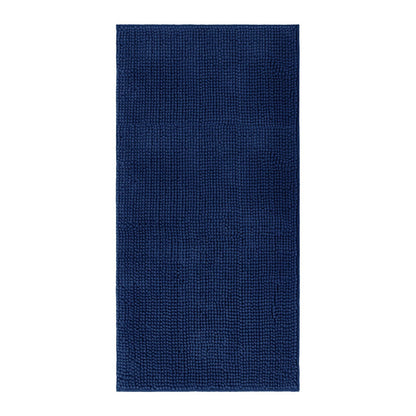 Barelli Chenille Bath Mat - 120 x 60cm - Navy