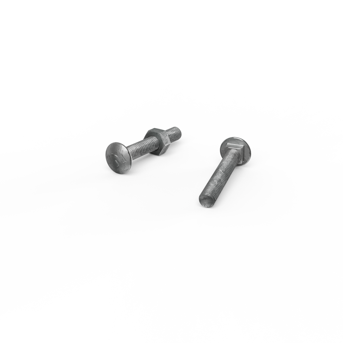 Zenith Hot Dip Galvanised Cup Head Bolts & Nuts - M6 x 40mm - 25 Pack