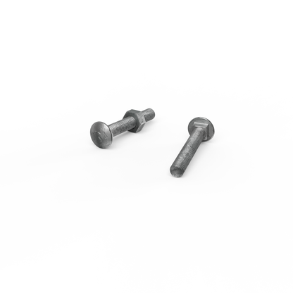 Zenith Hot Dip Galvanised Cup Head Bolts & Nuts - M6 x 40mm - 25 Pack