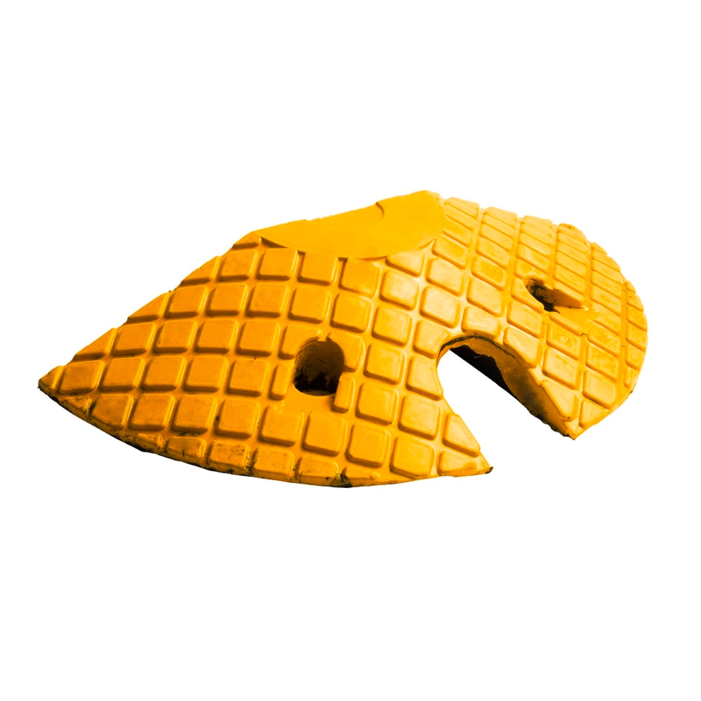 Sandleford Safety Speed Hump End Section - 195 x 410 x 70mm - Yellow