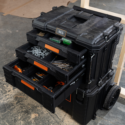 AEG Quickstack 2.0 3-Drawer Toolbox - 385 x 411 x 566mm
