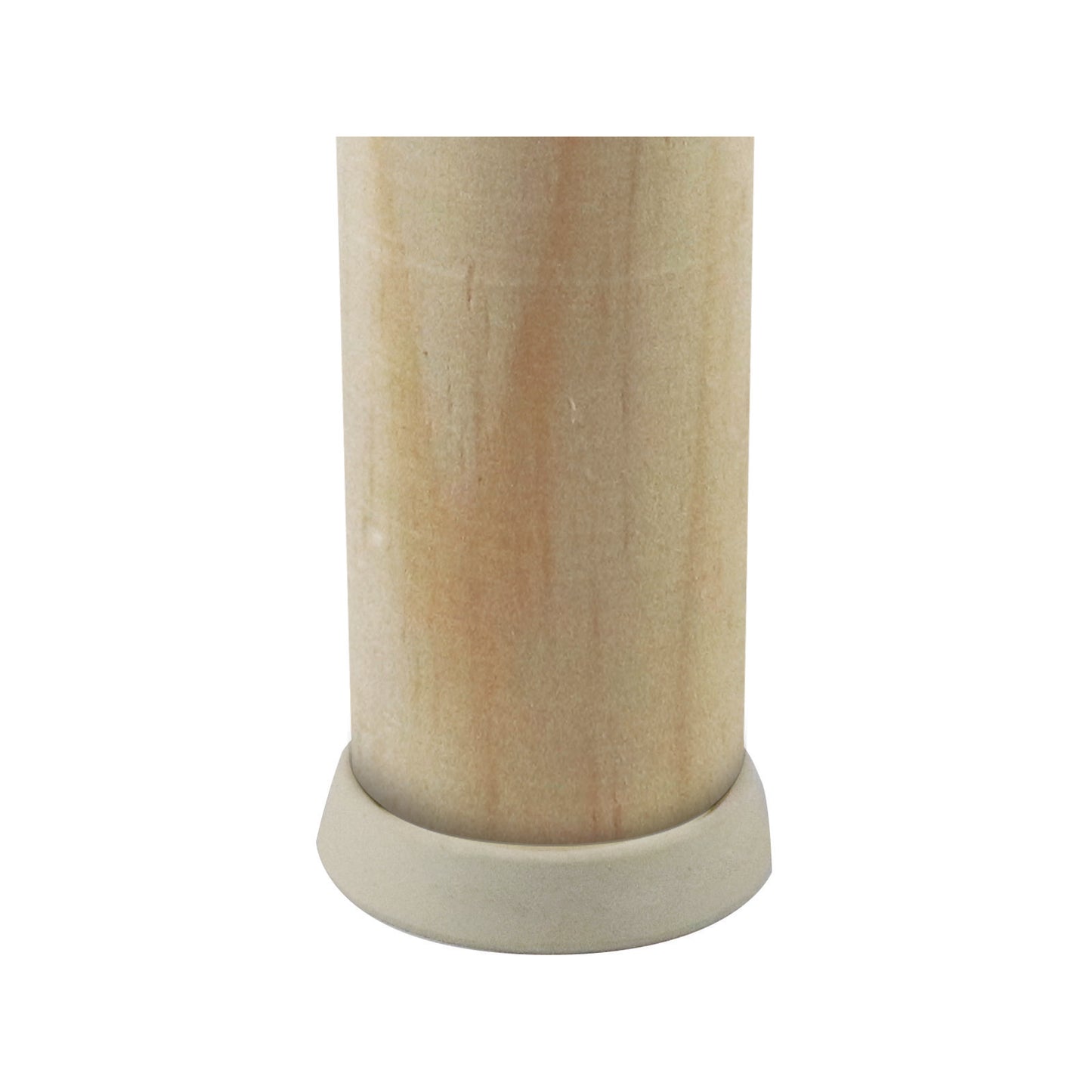 Surface Gard White Round Rubber Base Castor Cup - 44mm - 4 Pack