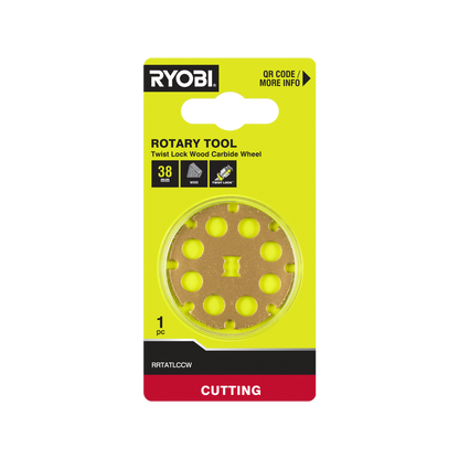 Ryobi Twist Lock Wood Carbide Wheel - 38mm