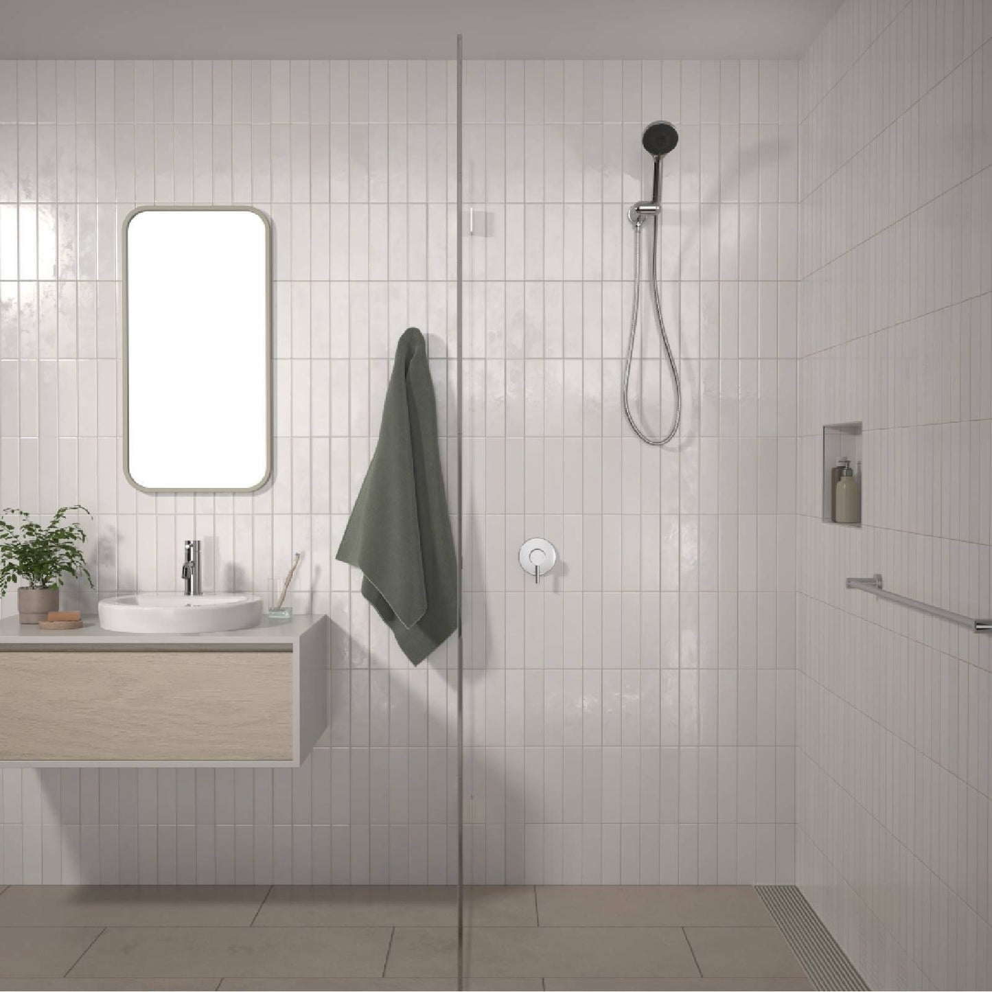 Flexispray Black Splash Bath Shower Mixer - 110mm