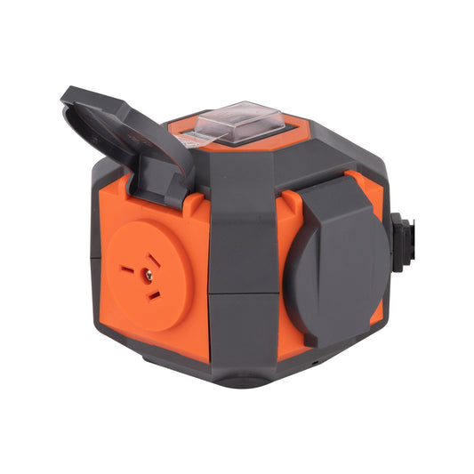 Deta Outdoor Work Tuff Power Cube - 4 Outlet