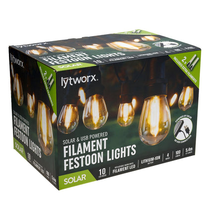 Lytworx Festoon Lights - 5.4m - 10 LED Bulbs