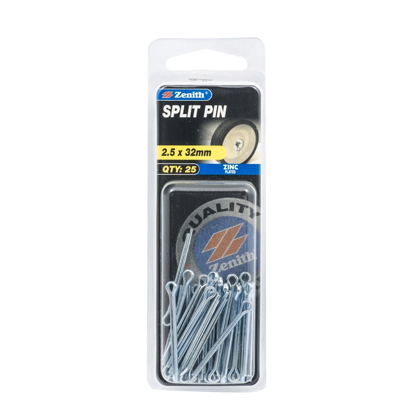 Zenith Split Pins - 2.5 x 32mm - 25 Pack