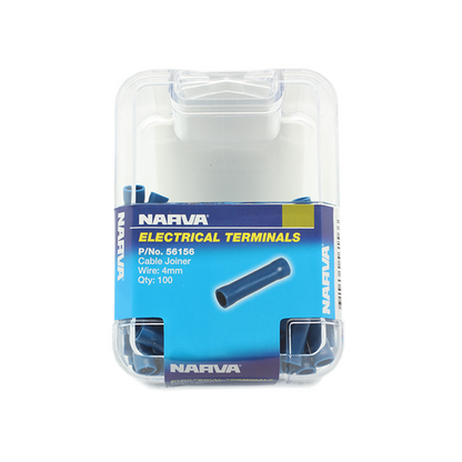 Narva Electrical Terminals Cable Joiner - 4mm Wire - 100 Pack