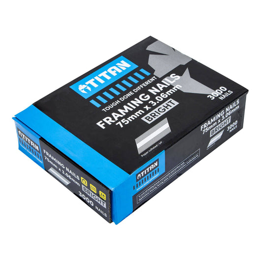 Titan Collated Framing Nails - 75 x 3.06mm - 3000 Pack