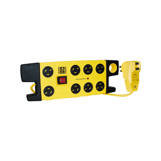 Hpm Plugboss Surge Protected Powerboard - 8 Outlet