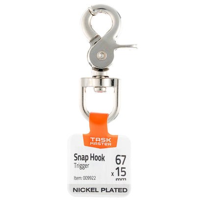 Taskmaster Trigger Swivel Snap Hook - 67mm - Nickel