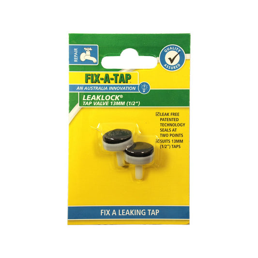 Fix a Tap Leaklock Tap Valve - 13mm - Nylon - Leak Free - 2 Pack