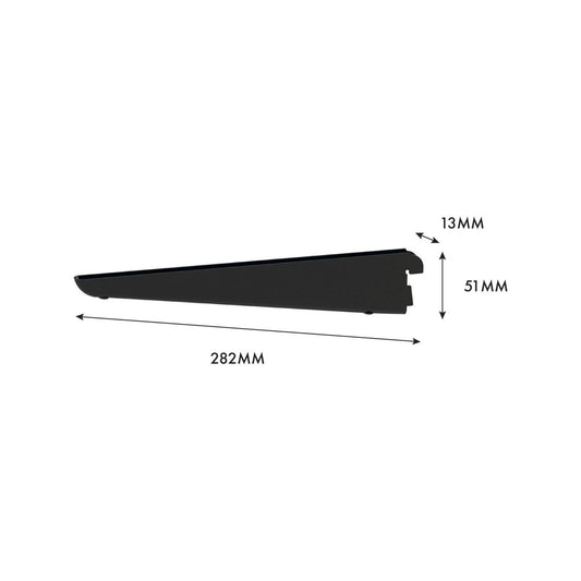 Flexi Storage Home Solutions Advanced Storage 270mm Black Double Slot Bracket