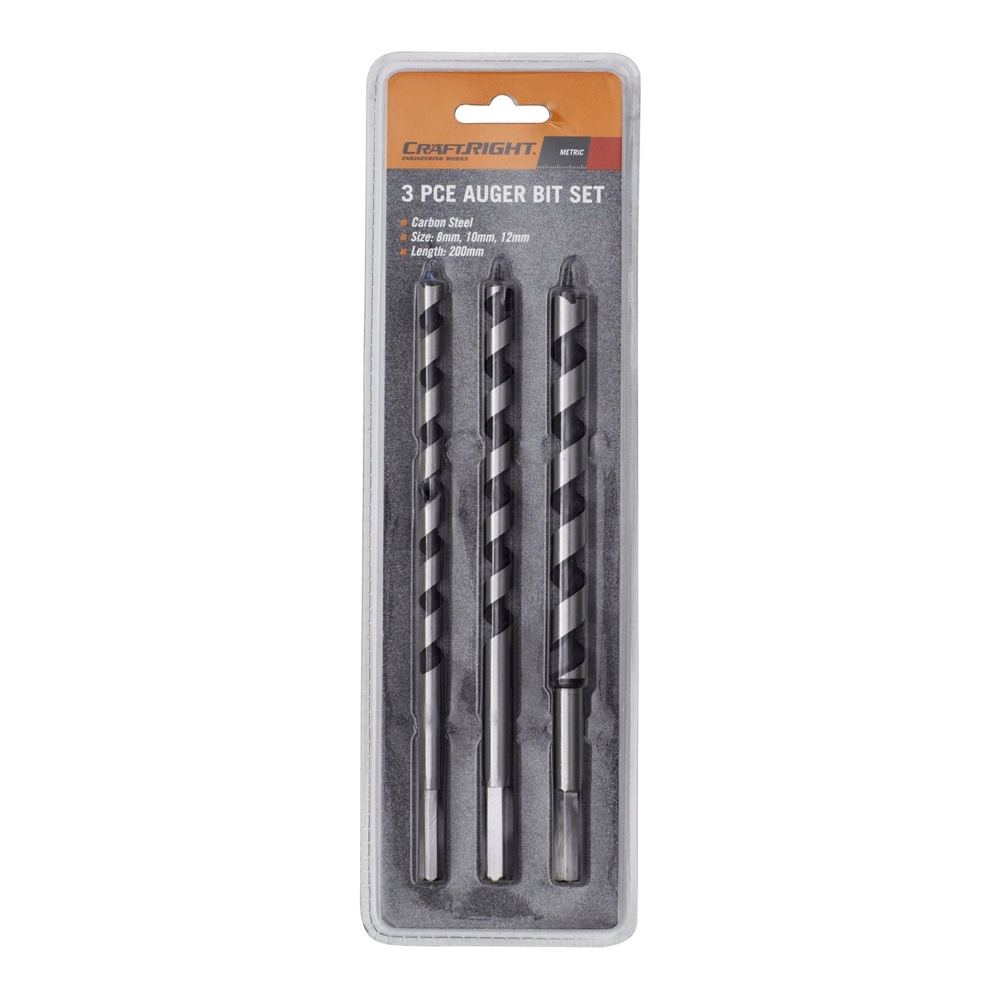 Craftright 3 Piece Auger Drill Set 6350166