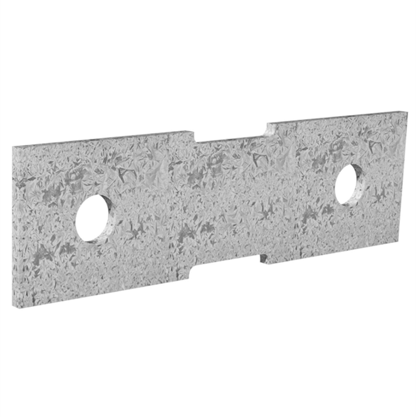 Dunnings Galvanised Bracket Plate - 120x35mm