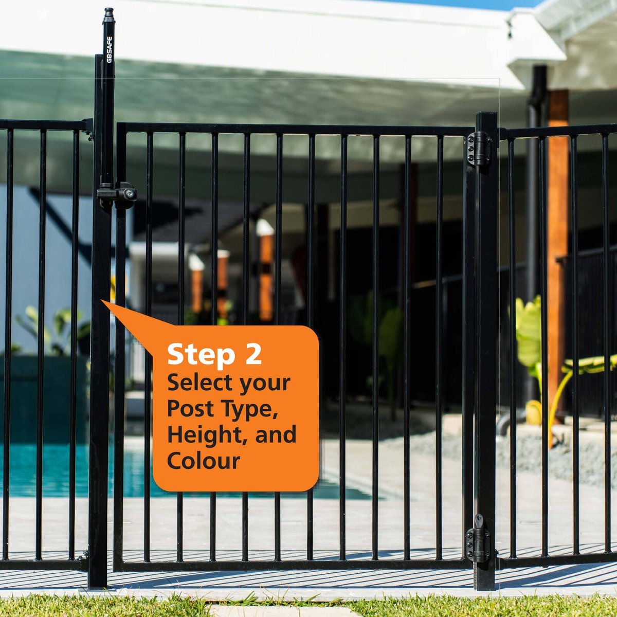 ProtectorAl Pool Gate Latch - 110mm x 550mm - Plastic - Key Lockable