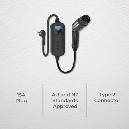 Deta Portable EV Charger - 3.6kW 15A - 5m - IP68