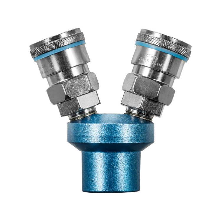 Powerfit Nitto Style Female 2 Way Splitter Coupler