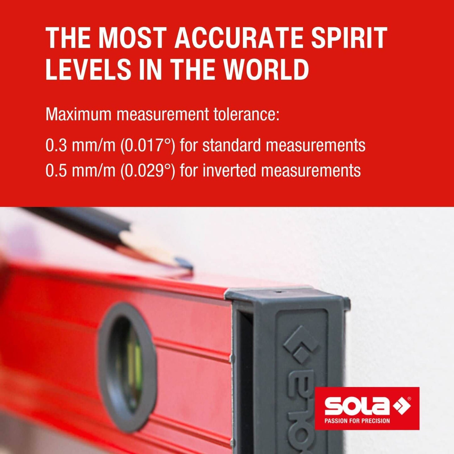 Sola Spirit Level - 80cm - Red