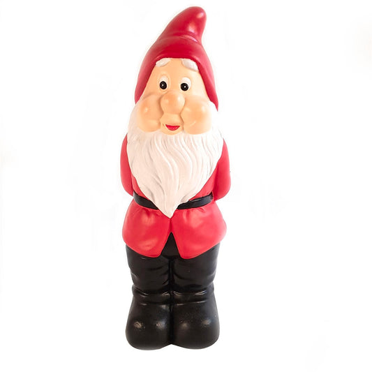 Northcote Pottery Gnome Garden Statue - 30cm - Red and Black