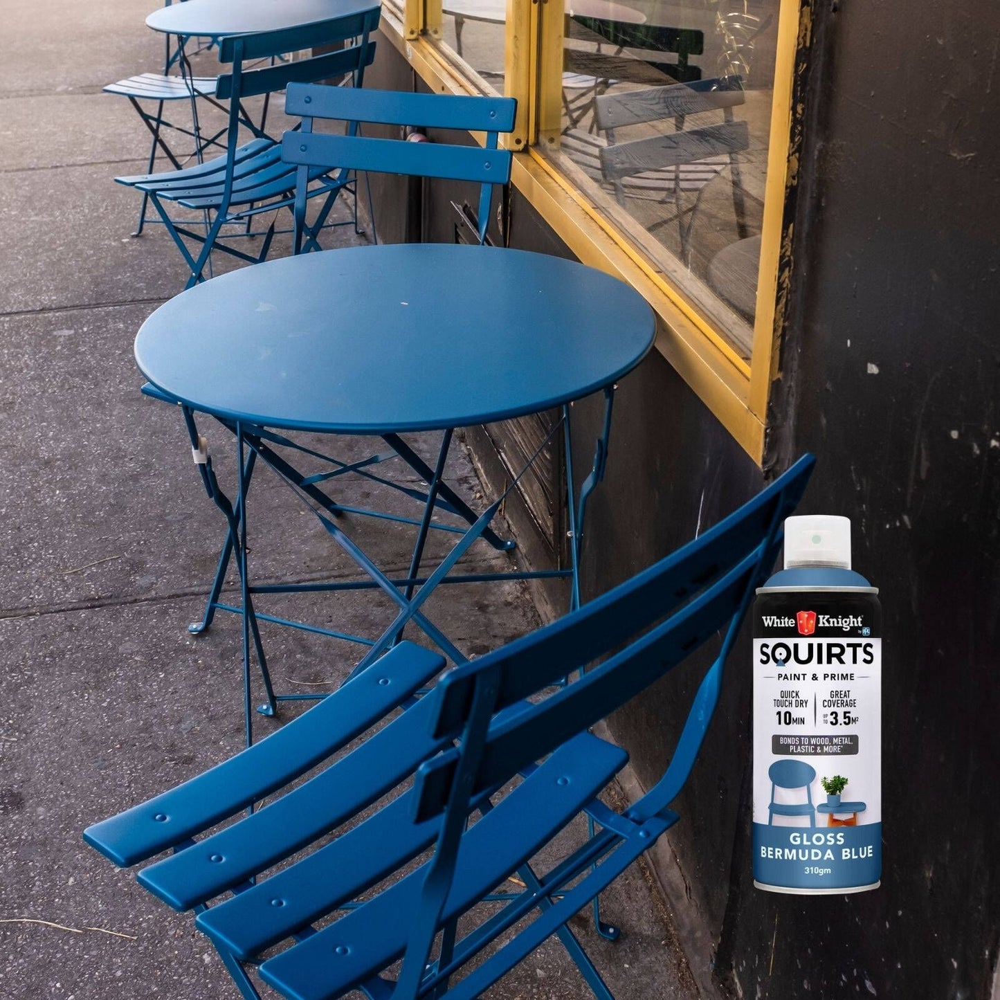 White Knight Squirts Bermuda Blue Gloss Spray Paint - 310g