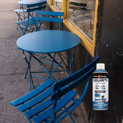 White Knight Squirts Bermuda Blue Gloss Spray Paint - 310g
