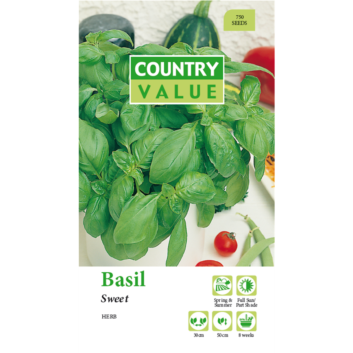Country Value Basil Seeds - 75mm