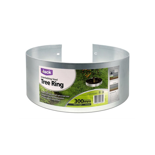 Jack Interlocking Steel Tree Ring - 300mm - Galvanised Steel - Durable