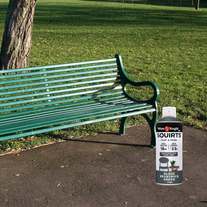 White Knight Squirts Brunswick Green Gloss Spray Paint - 310g