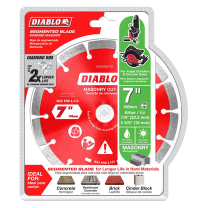 Diablo Diamond Disc - 7" - Segmented Cut Off