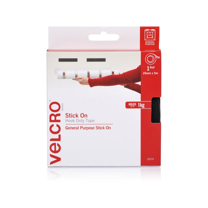 Velcro Brand Hook Only Tape - 25mm x 5m