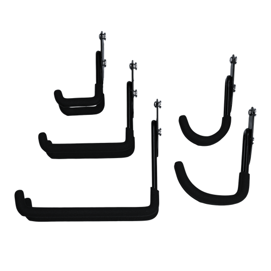 Storease Small Wall Storage System J Hook - 30kg - 40 x 120 x 70mm - Black