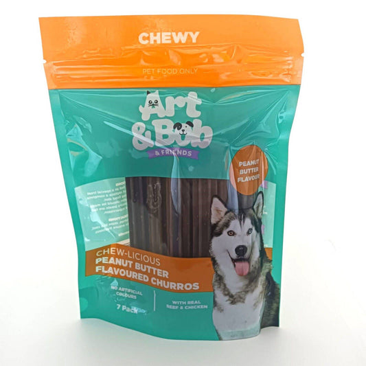 Art Bob Peanut Butter Flavoured Churros - 7 Pack