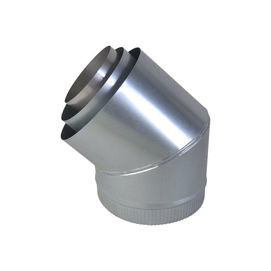 Scandia External Flue Bend Kit - 6" - 45°