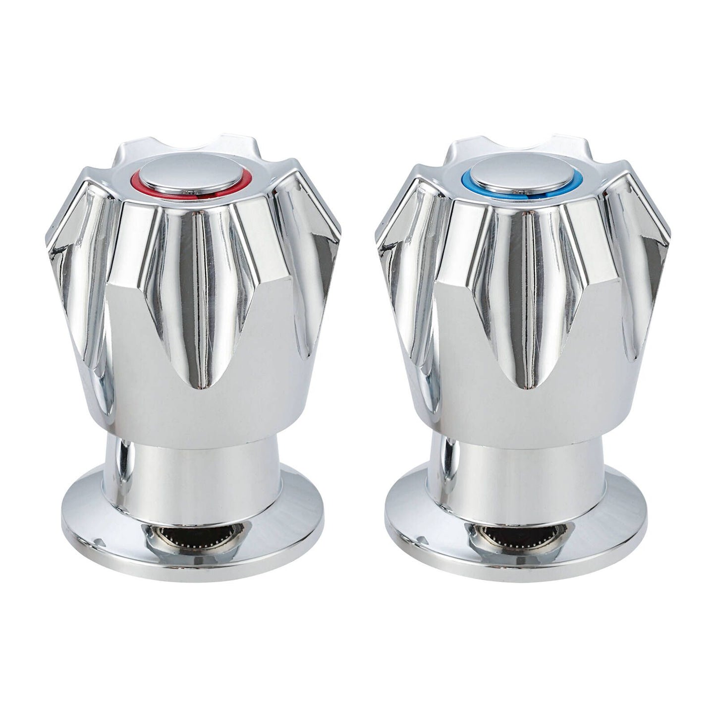 Shaw Mason Chrome Basin Top Assembly - 130 x 120mm - Pair