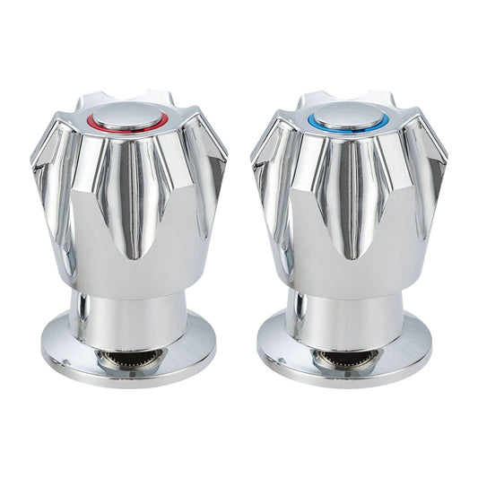 Shaw Mason Chrome Basin Top Assembly - 130 x 120mm - Pair