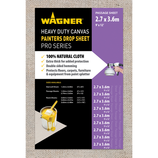 Wagner Heavy Duty Canvas Drop Sheet - 3.65 x 2.74m