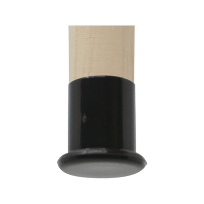 Surface Gard Black Round Plastic Chair Tips - 9.5mm - 4 Pack
