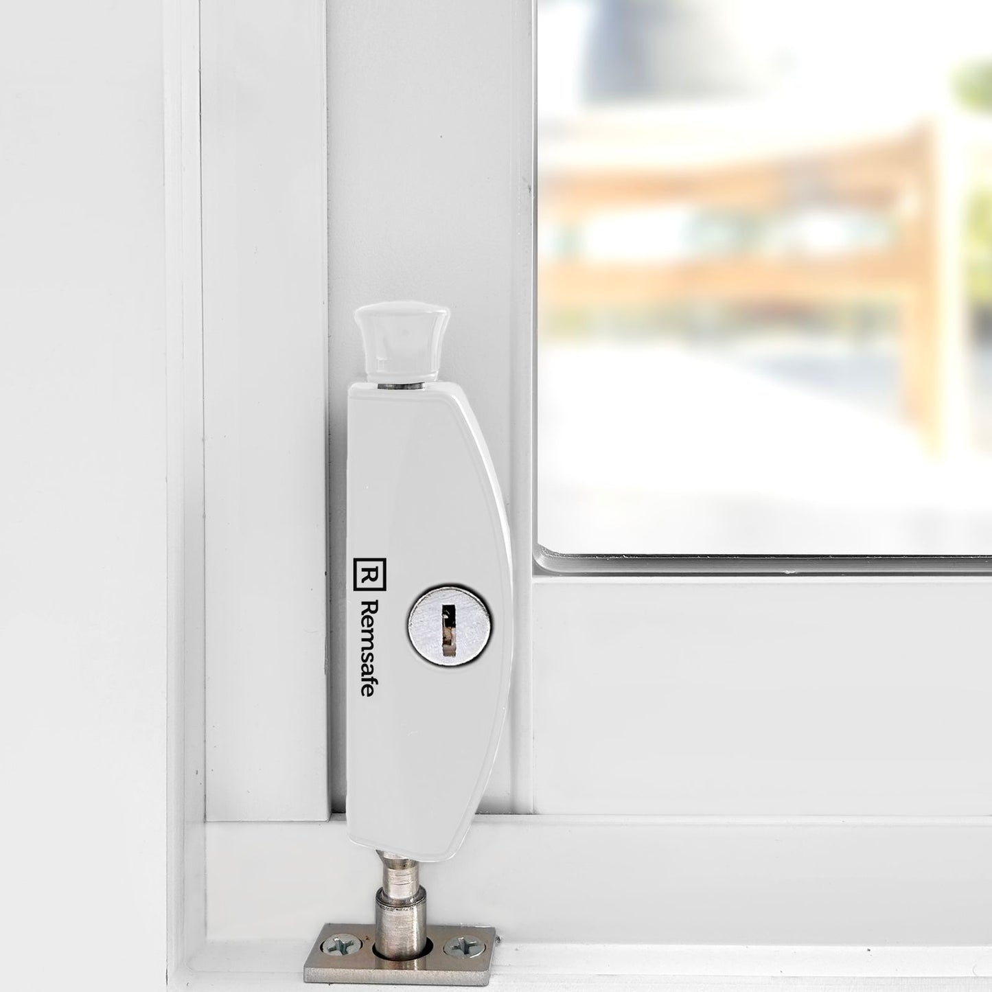 Remsafe White Window Door Patio Bolt - 53mm