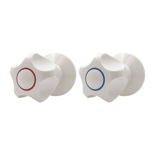 Shaw Mason Ivory Wall Top Assembly with Handles - 65 x 65 x 105mm - 2 Pack